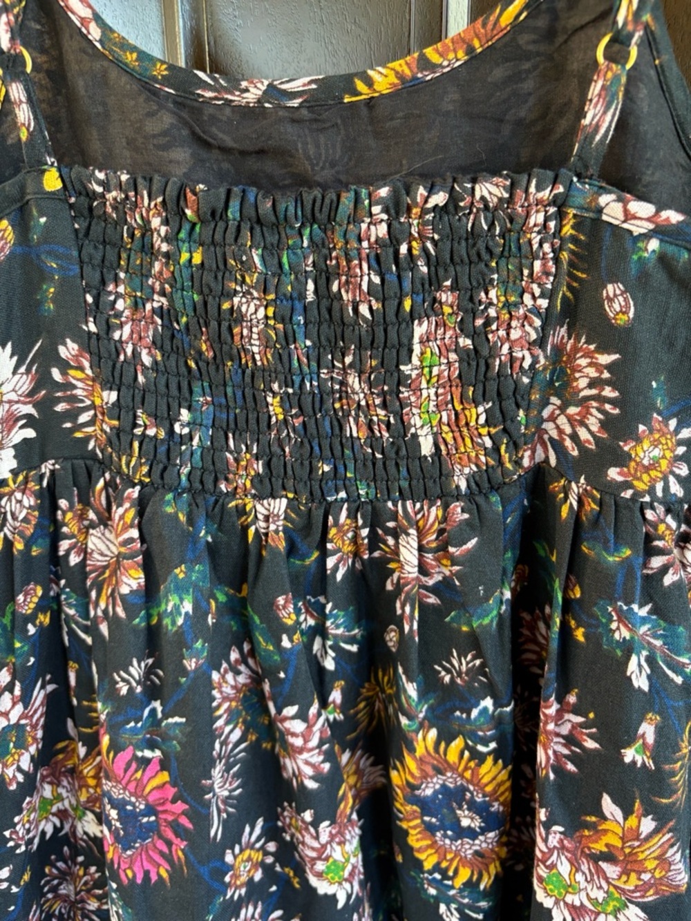 EUC NATURAL LIFE Journey Black Floral Maxi Sundress Size Small - Picture 8 of 9